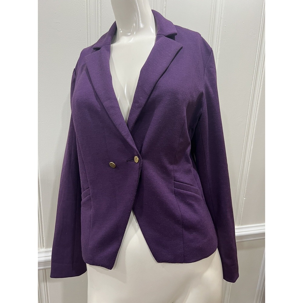 Fenn Wright Manson Woman's Purple Blazer Jacket Size Medium